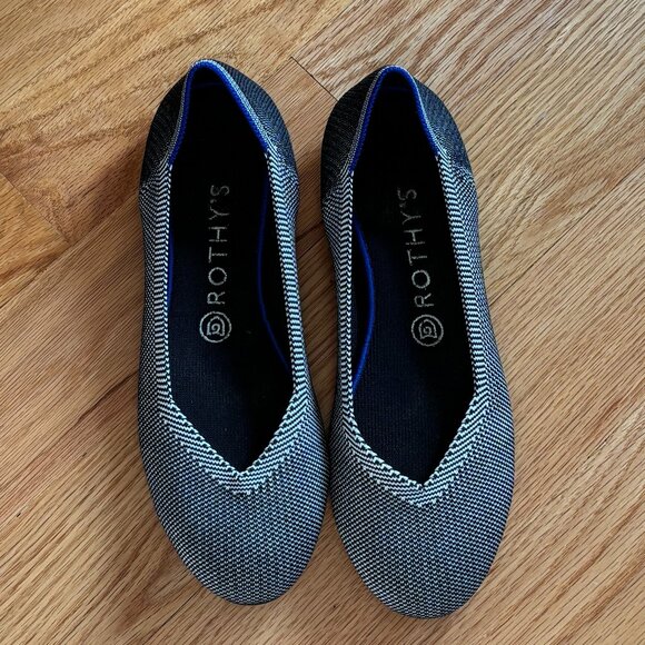 Rothy's Black & White Patterned Flat - Picture 2 of 5